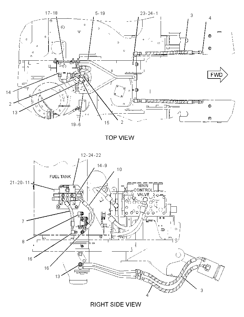 LINES GP-BLADE CYL & VALVE 3174897 CAT