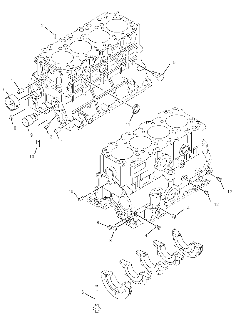 Блок цилиндров в сборе 3192756 CAT
