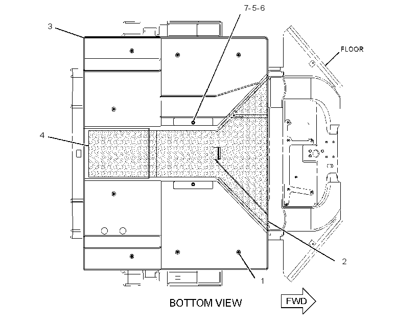 FLOOR GP-SOUND SUPPRESSION 2321397 CAT
