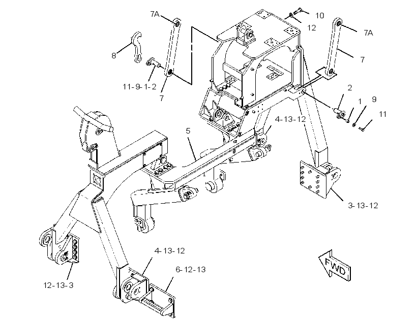 FRAME & MTG GP-PIPELAYER 2901524 CAT