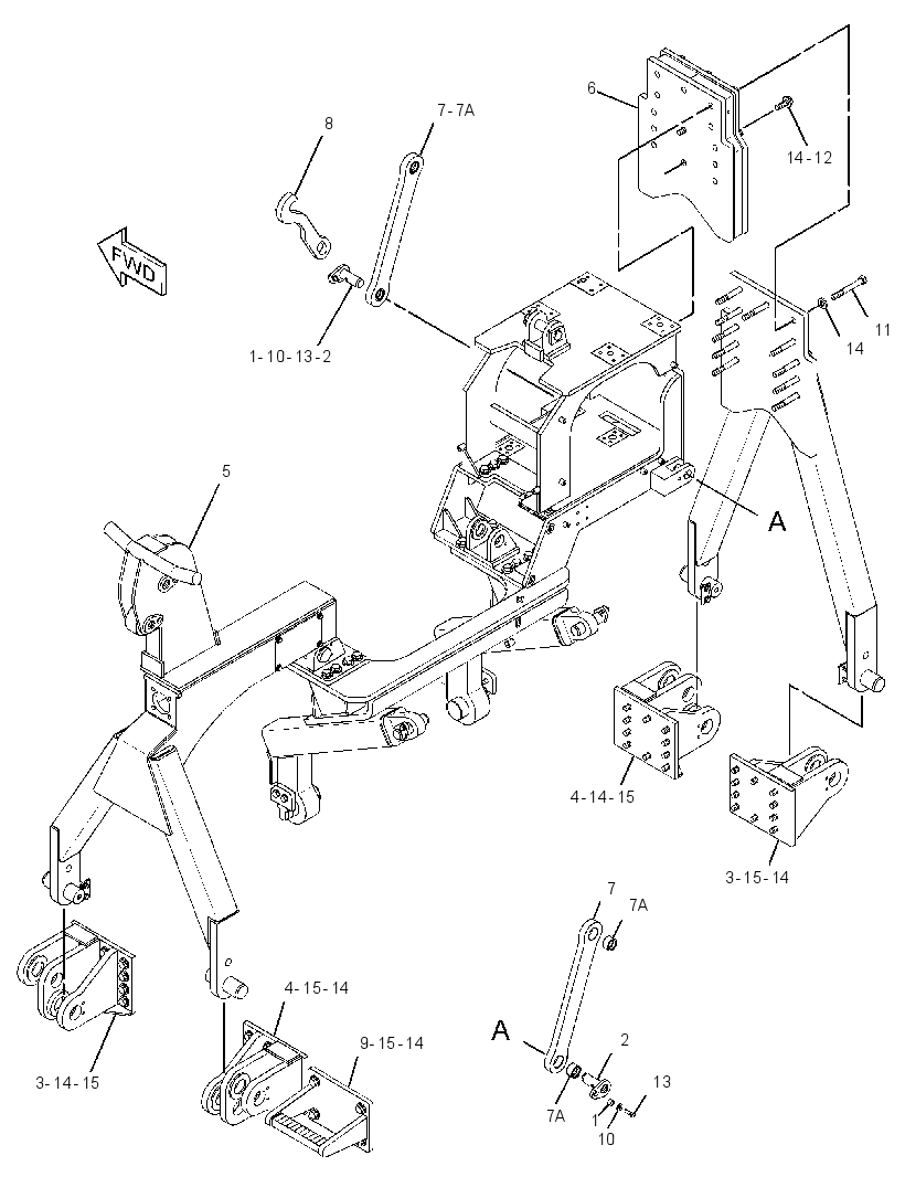 FRAME & MTG GP-PIPELAYER 2901525 CAT