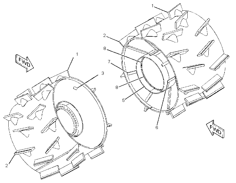 WHEEL AS-COMPACTOR 2161388 CAT
