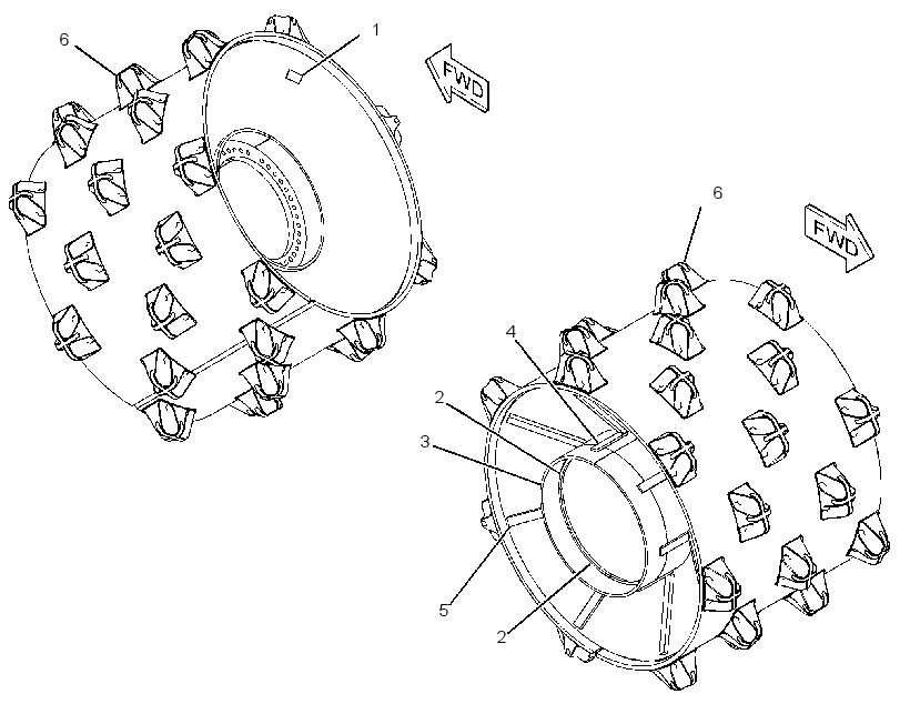 WHEEL AS-COMPACTOR 1903731 CAT
