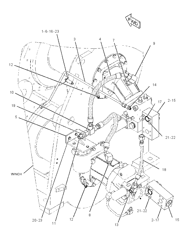 LINES GP-WINCH 2704011 CAT