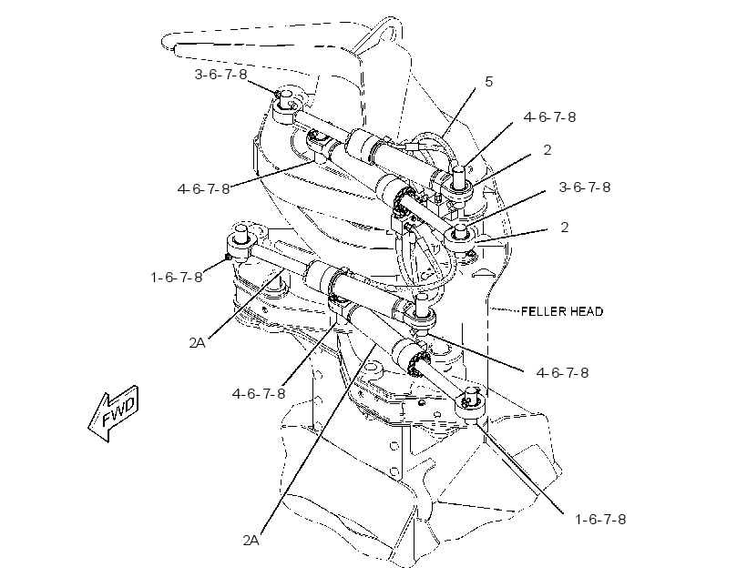 CYLINDER & LINES GP-GRAPPLE 2976335 CAT