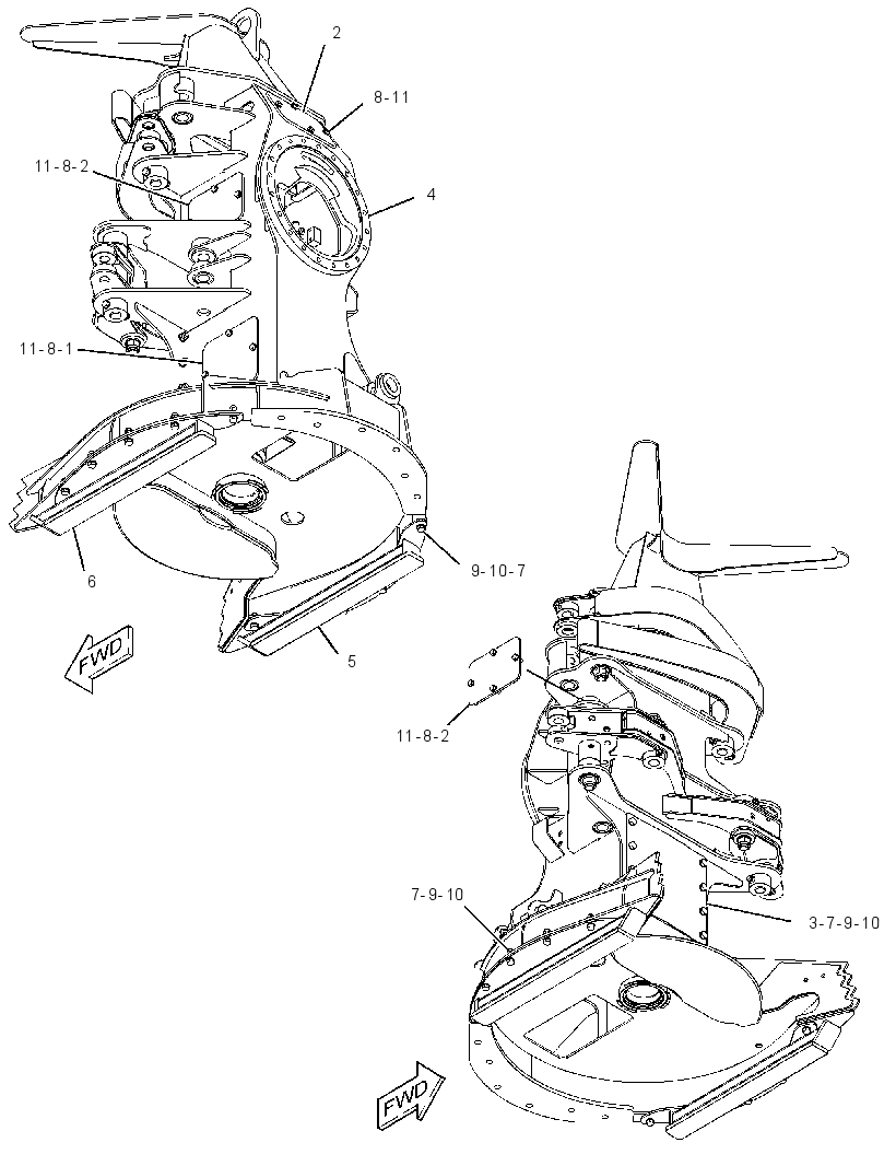 FRAME GP-FELLING HEAD 2972932 CAT