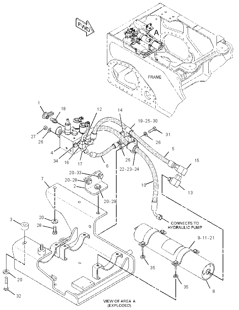 LINES GP-BOOM CONTROL 2945769 CAT