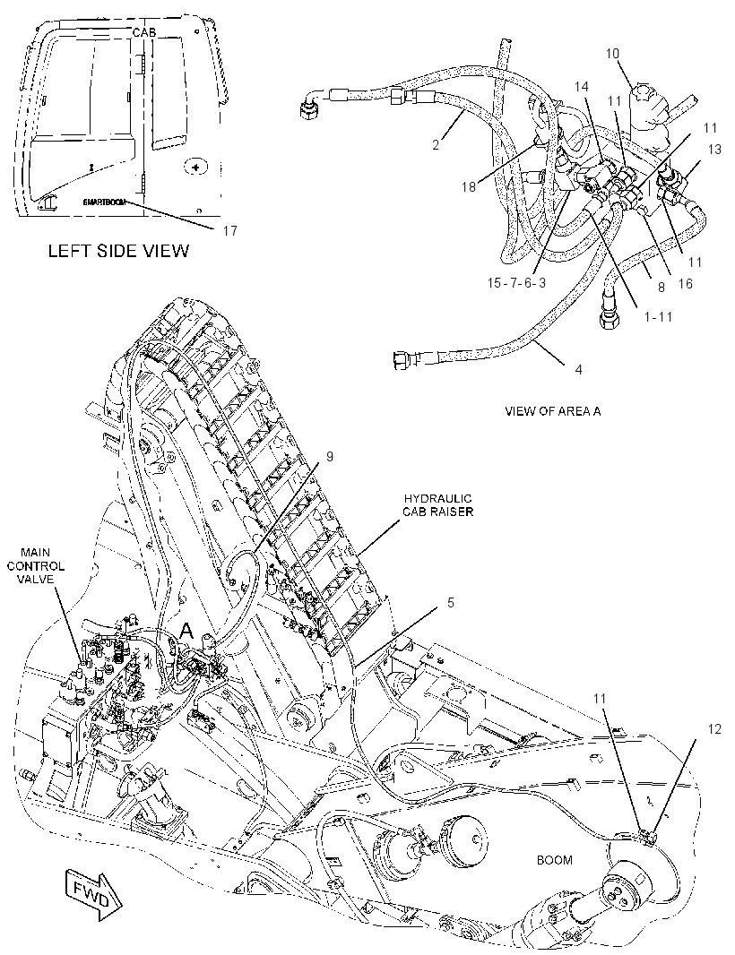 VALVE & LINES GP-BOOM 2950827 CAT