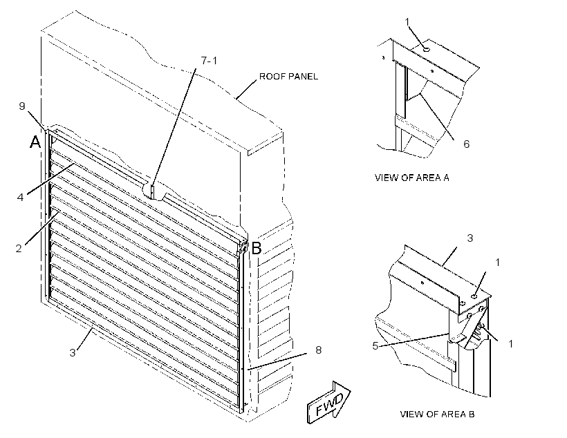 LOUVER AS 2875085 CAT