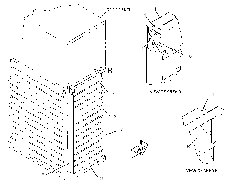 LOUVER AS 2875096 CAT