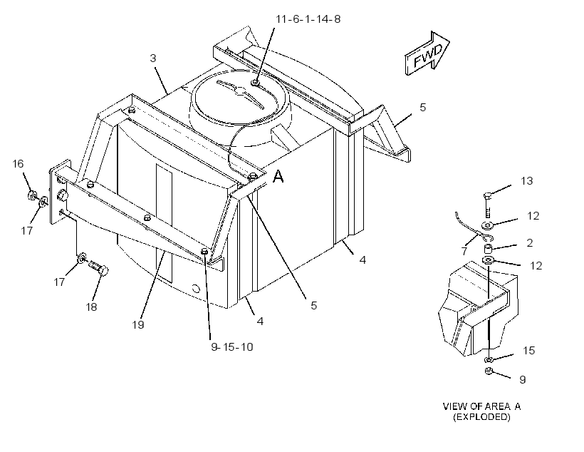 TANK & MOUNTING GP 1849941 CAT