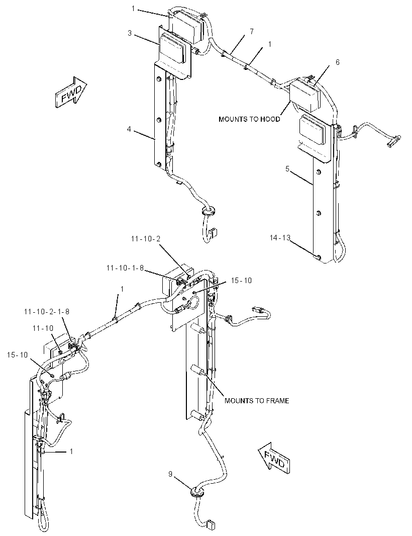WIRING GP-REAR LIGHTING 2476430 CAT