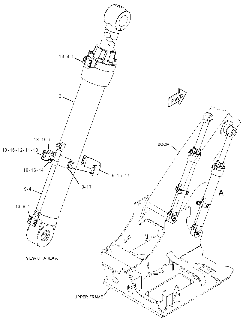 CYLINDER & MTG GP-HYDRAULIC 2723072 CAT