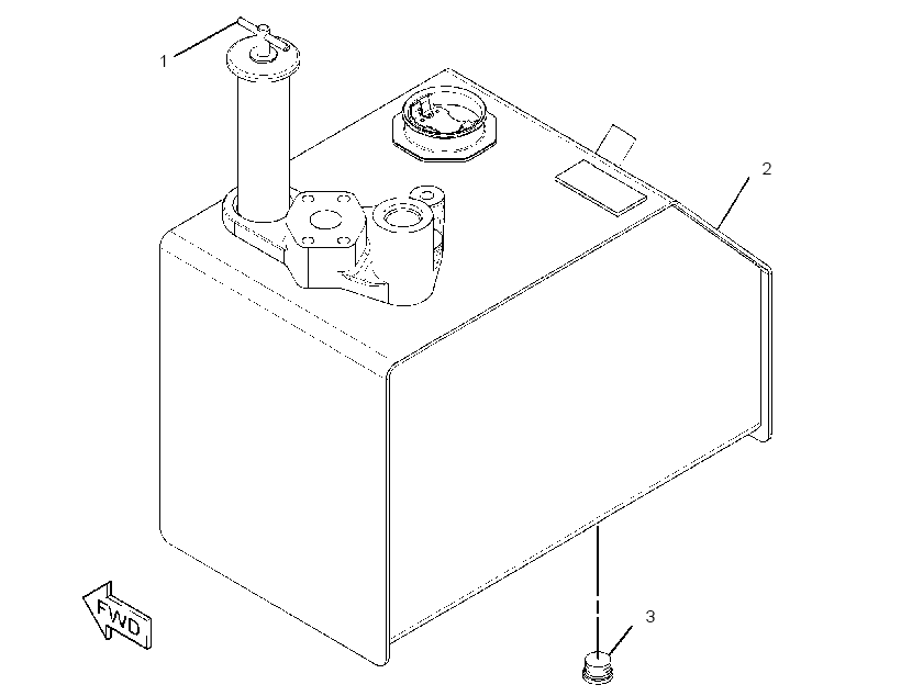 TANK GP-TRANSMISSION 3236799 CAT