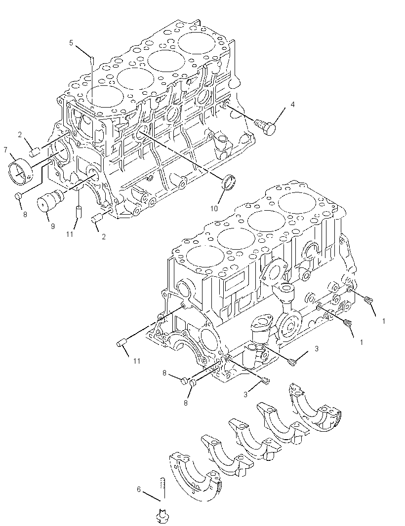 Блок цилиндров в сборе 3193647 CAT
