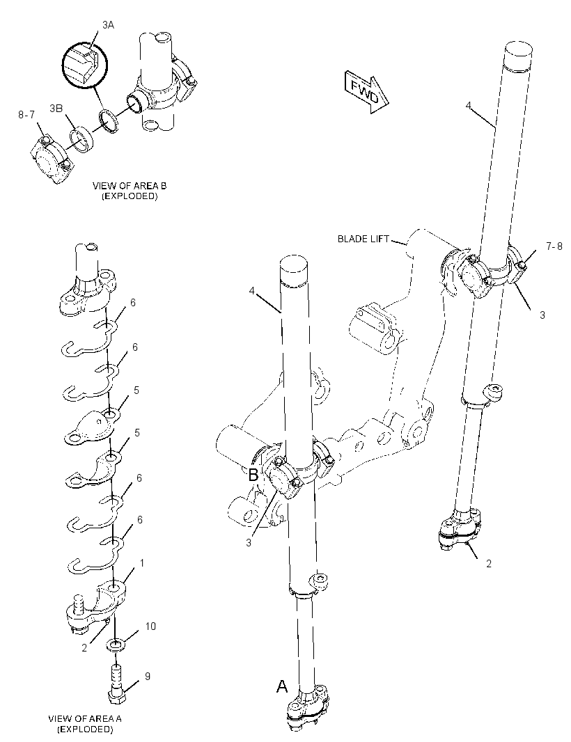 CYLINDER & MTG GP-BLADE LIFT 2632786 CAT