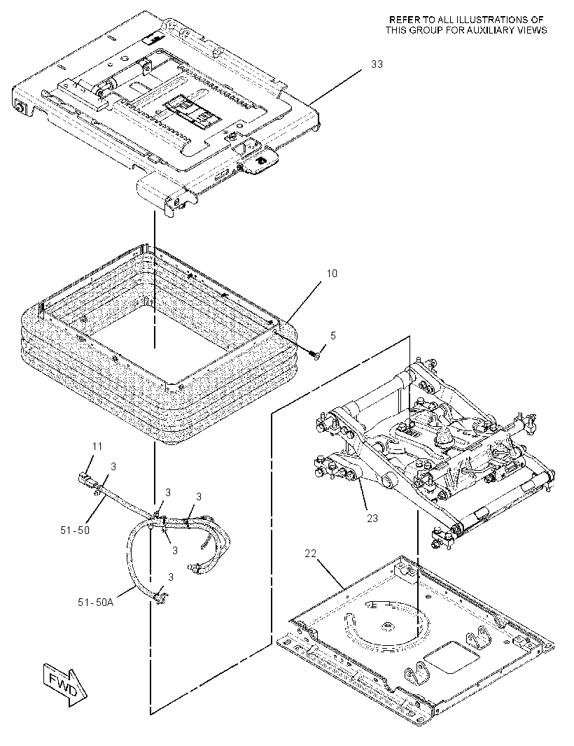 Подвеска сиденья 2982818 CAT