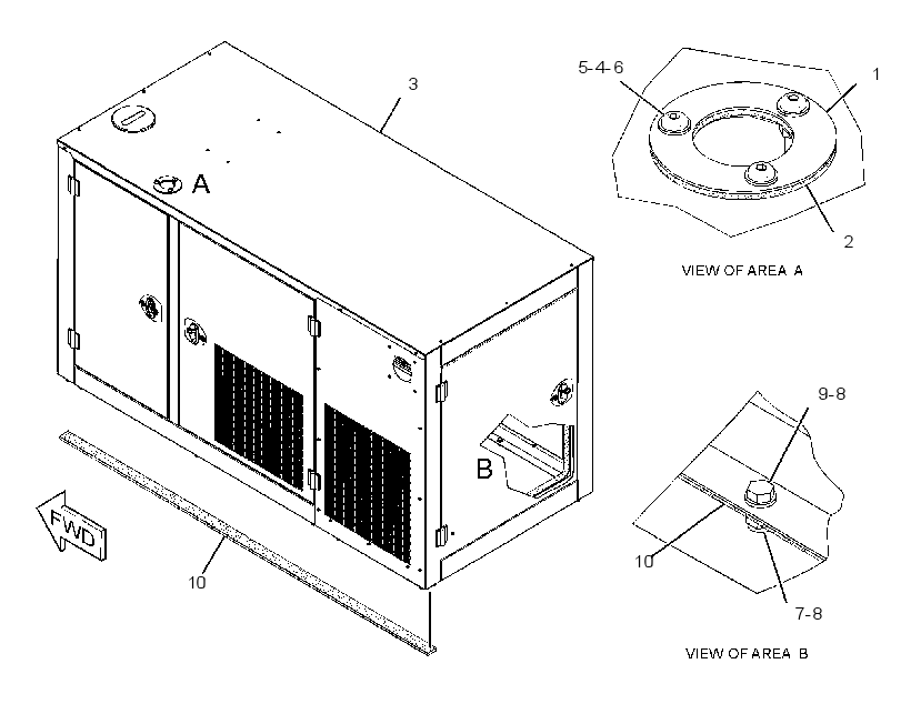 ENCLOSURE GP-GENSET 3238630 CAT