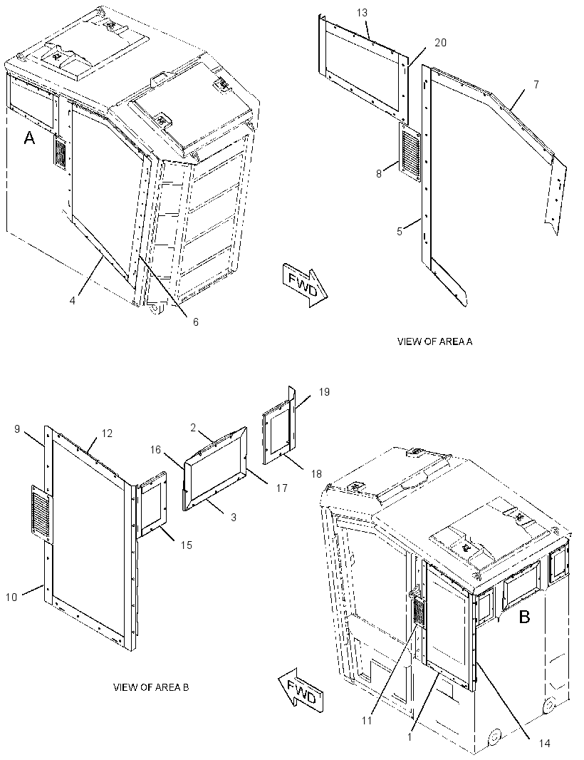 FRAME GP-WINDOW 2988355 CAT