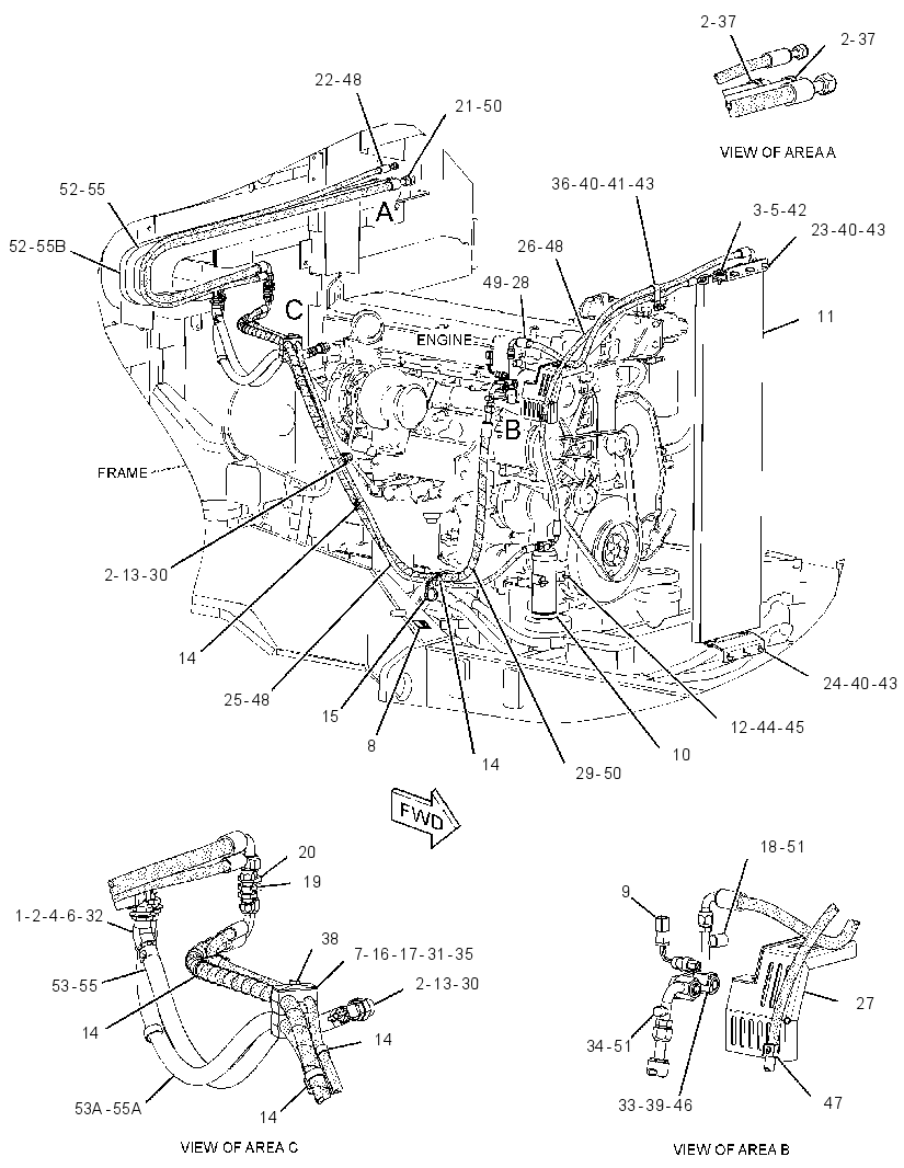 LINES GP-HEATER & AIR COND 3057438 CAT