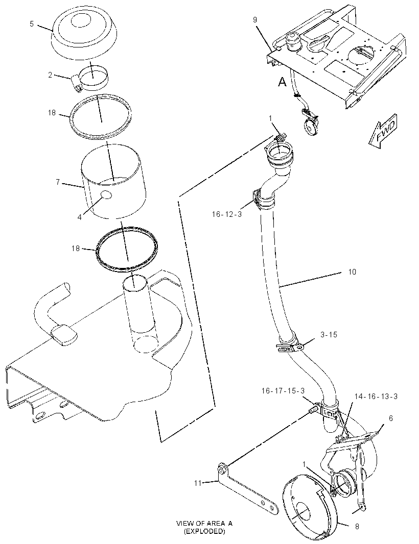 LINES GP-ALTERNATOR AIR 3305279 CAT