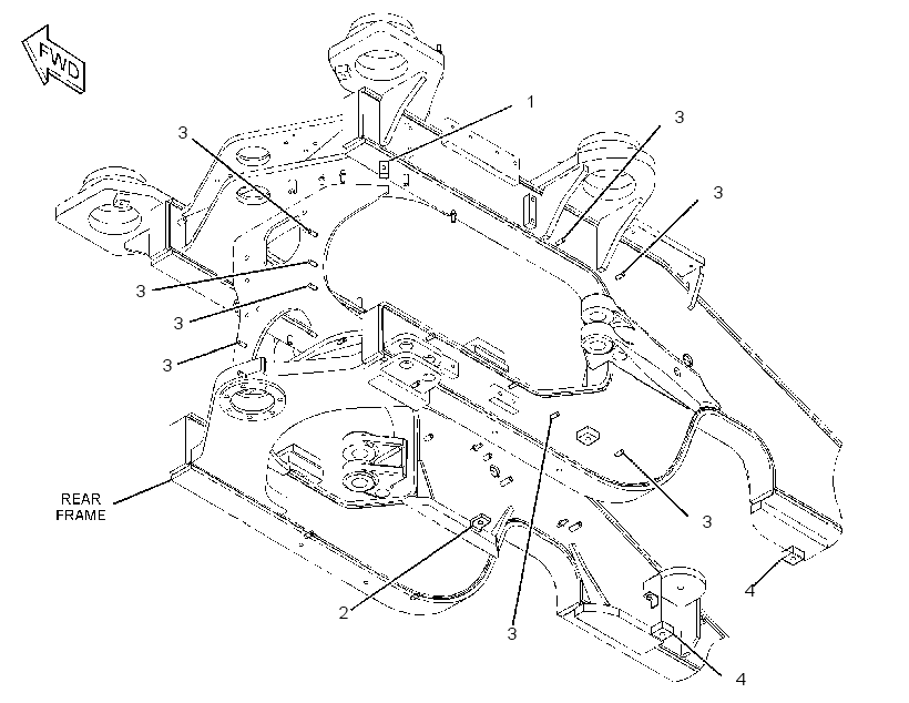 HARDWARE GP-REAR FRAME 3074552 CAT