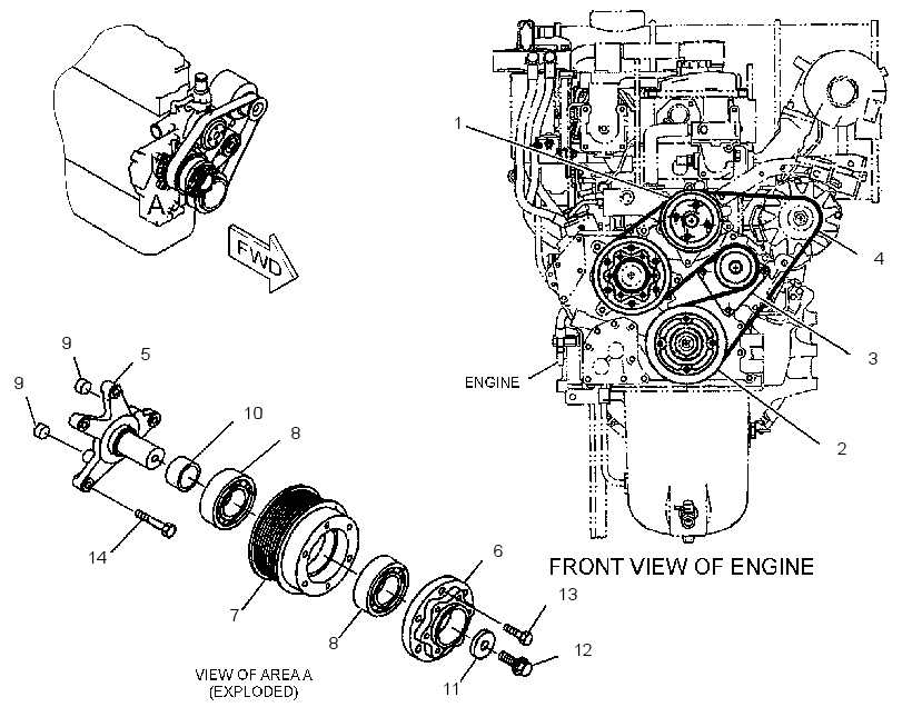 PULLEY GP-ENGINE 3109488 CAT