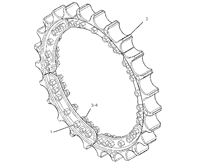 SEGMENT GP-SPROCKET 3145463 CAT