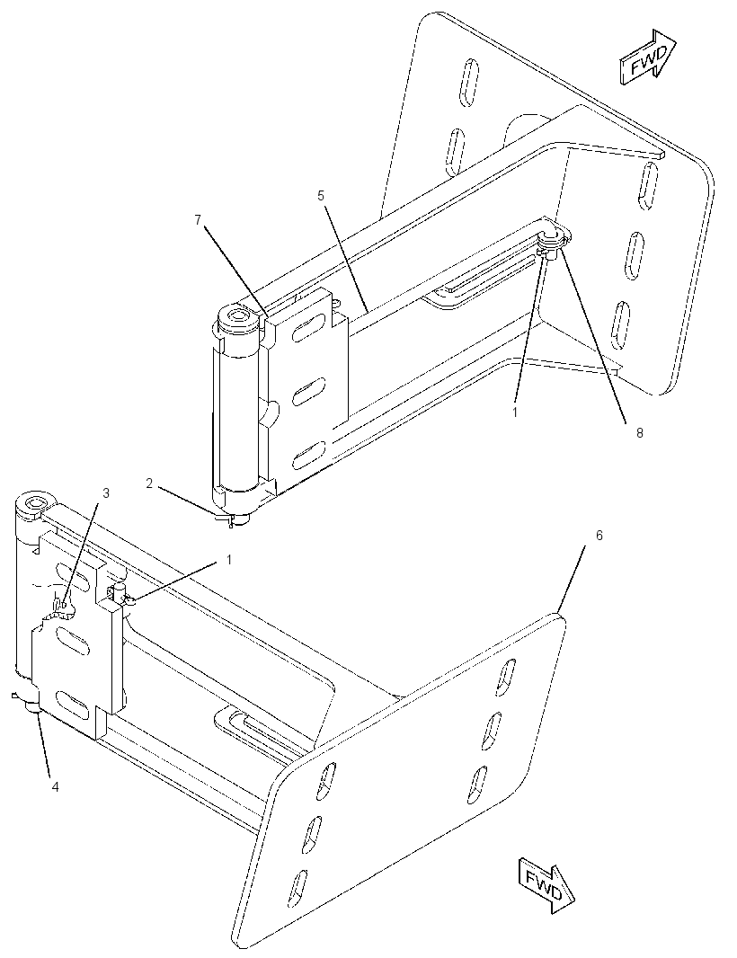HINGE GP-ROADING FENDER 3012264 CAT