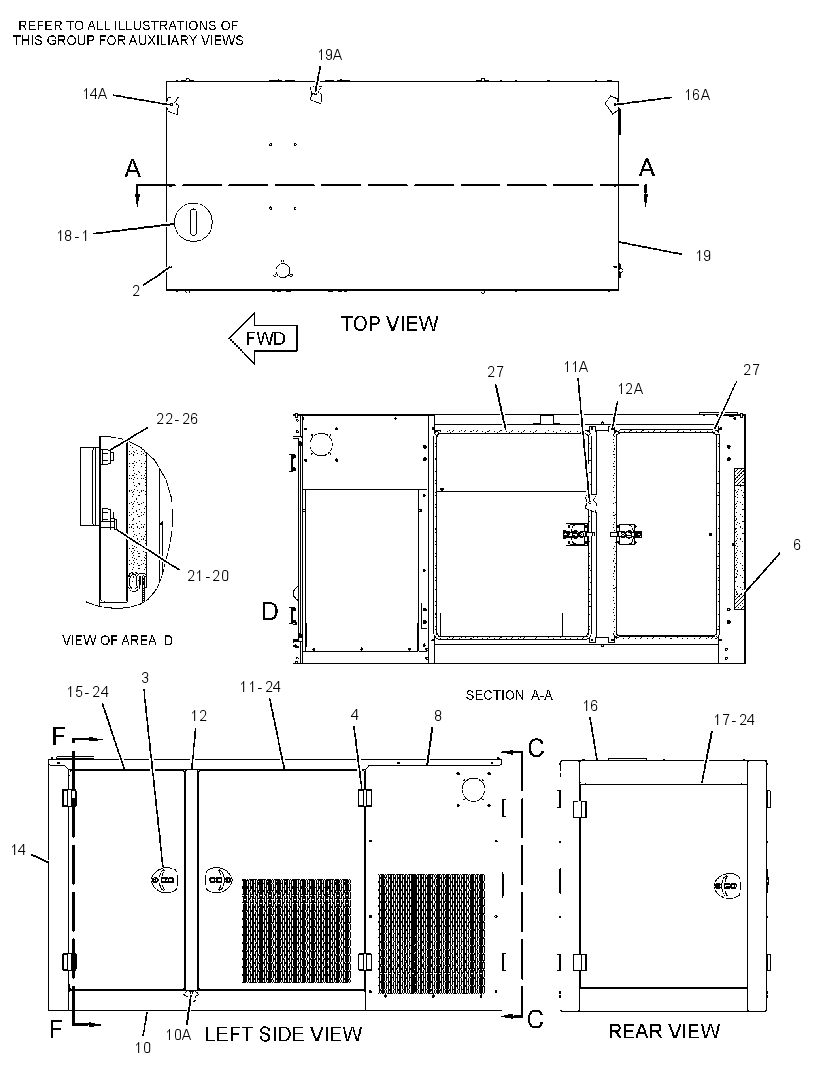 ENCLOSURE GP-GENSET 3238629 CAT