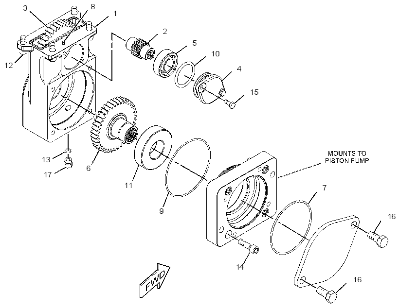 DRIVE GP-AUXILIARY PUMP 2042751 CAT