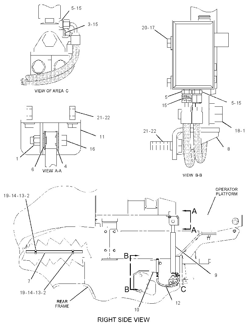 CYLINDER & MTG GP-TILT 1783836 CAT