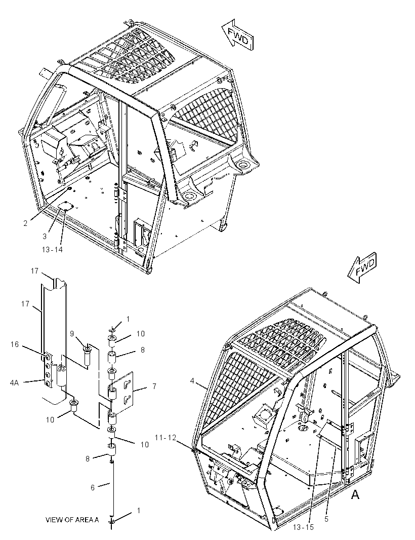 CAB GP-ROPS 2746175 CAT