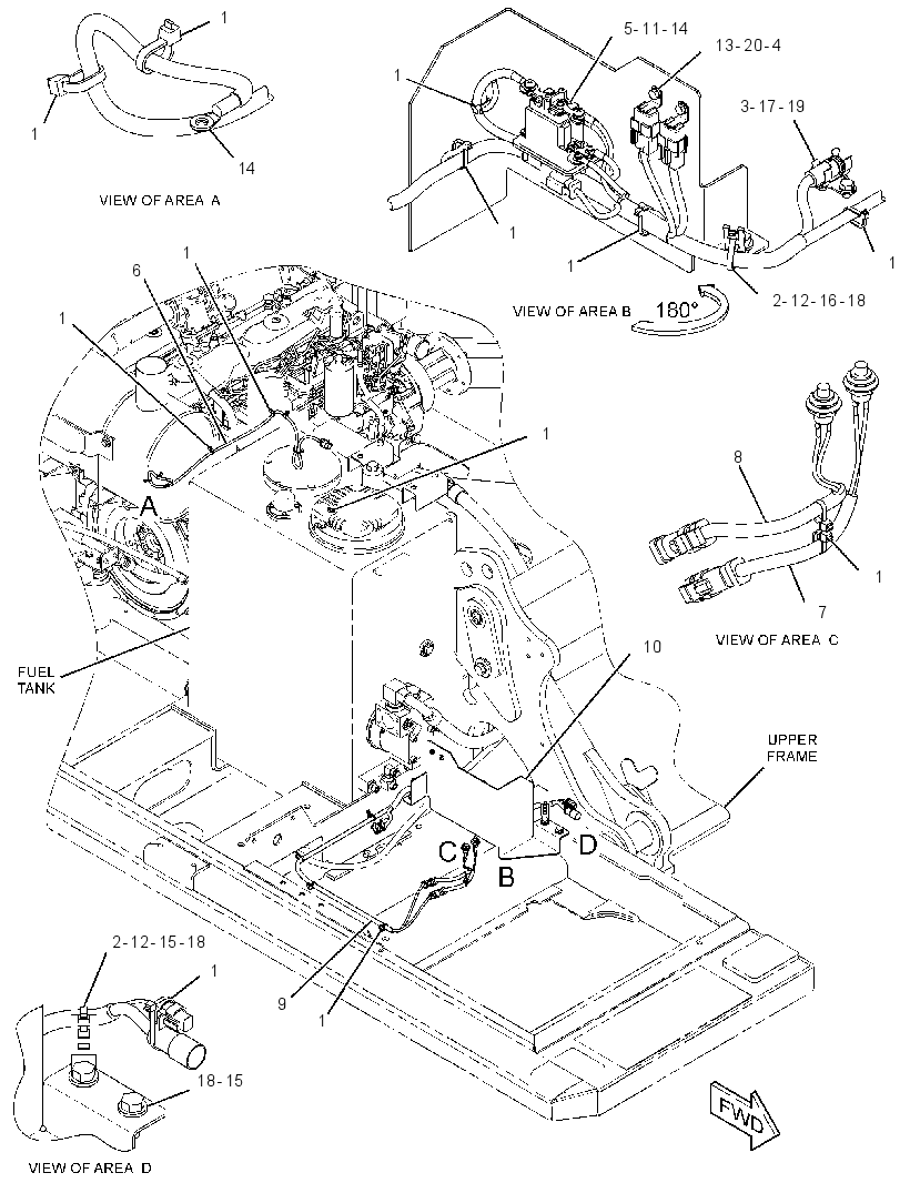 WIRING GP-FUEL SYSTEM 2832790 CAT