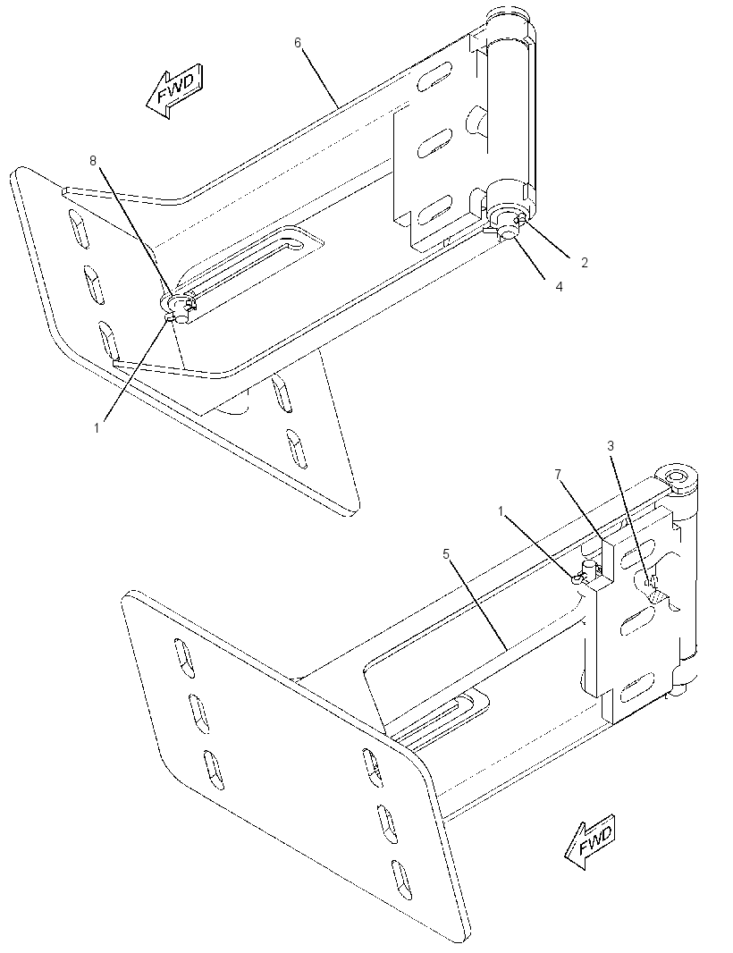 HINGE GP-ROADING FENDER 3012266 CAT