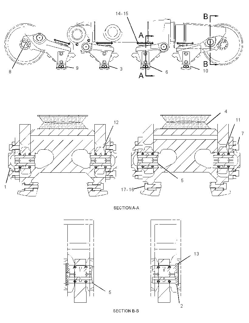 SUSPENSION GP-BOGIE 1564210 CAT