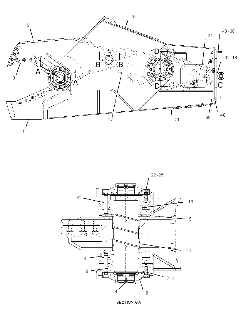 HOUSING GP-SHEAR 3189776 CAT