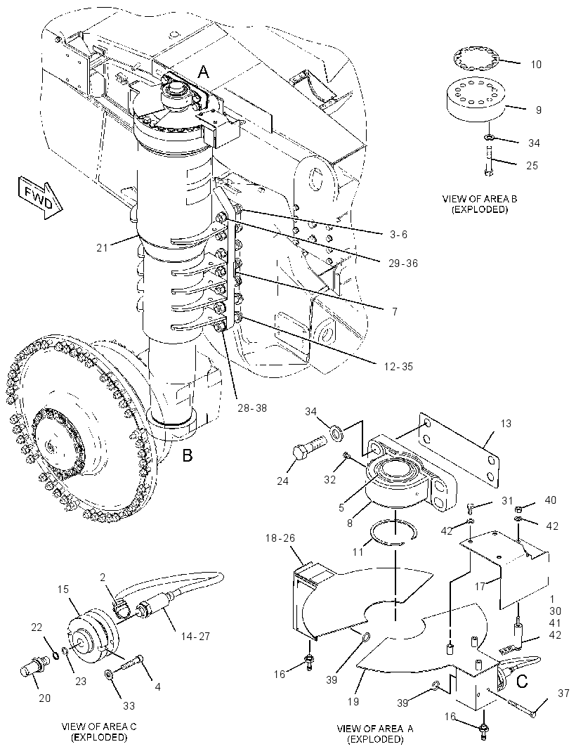 SUSPENSION & MTG GP-FRONT 3099649 CAT