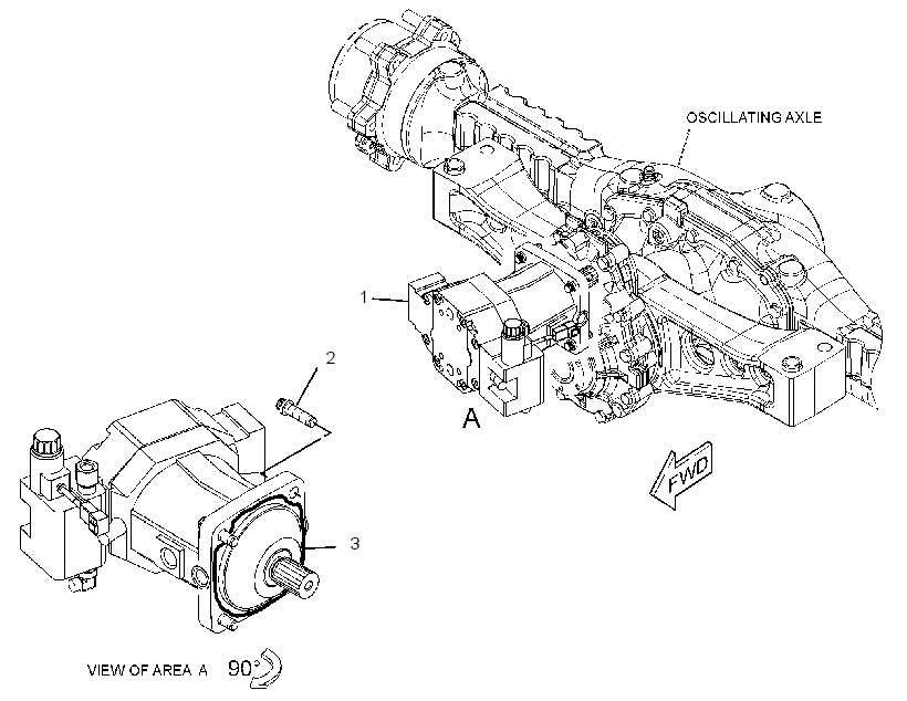 MOTOR & MTG GP-HYDROSTATIC 2964466 CAT