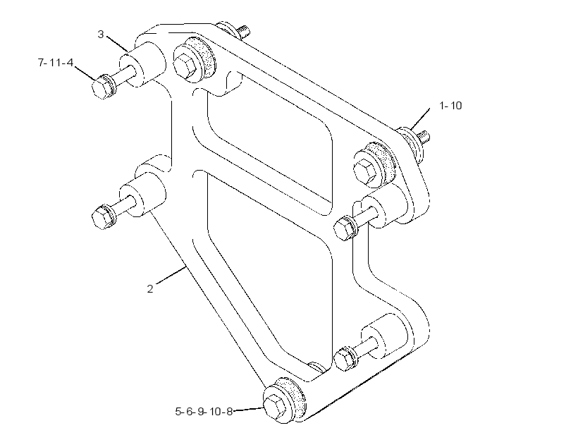 BRACKET GP-RADIO 3123560 CAT
