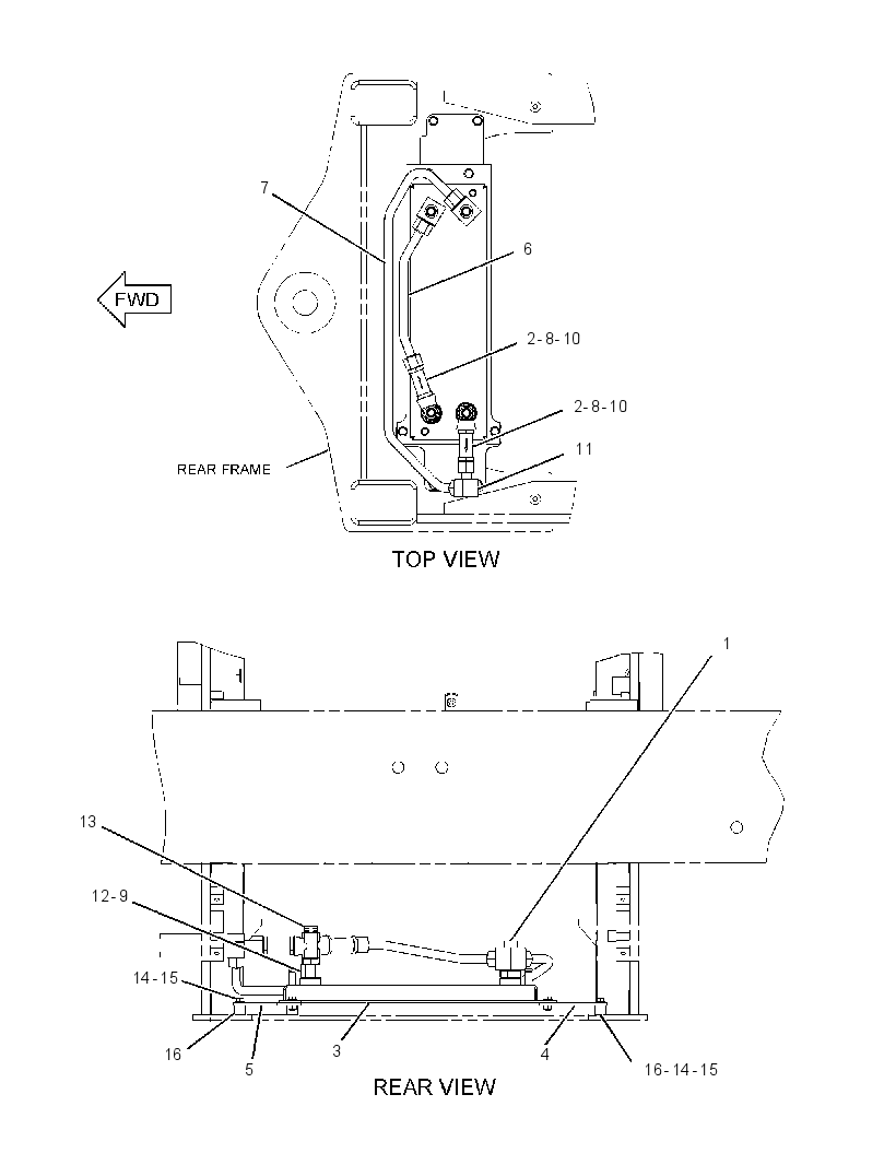 MOUNTING GP-AXLE OIL COOLER 1682035 CAT