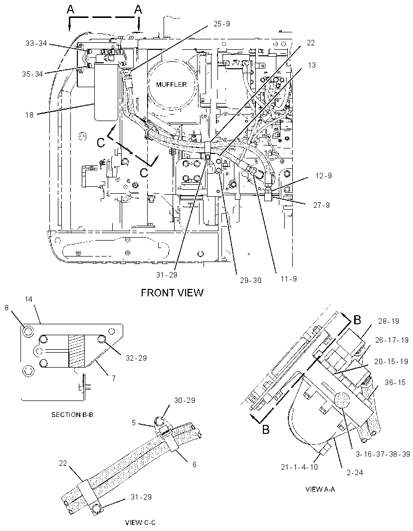 FILTER & MTG GP-ENGINE OIL 3109626 CAT