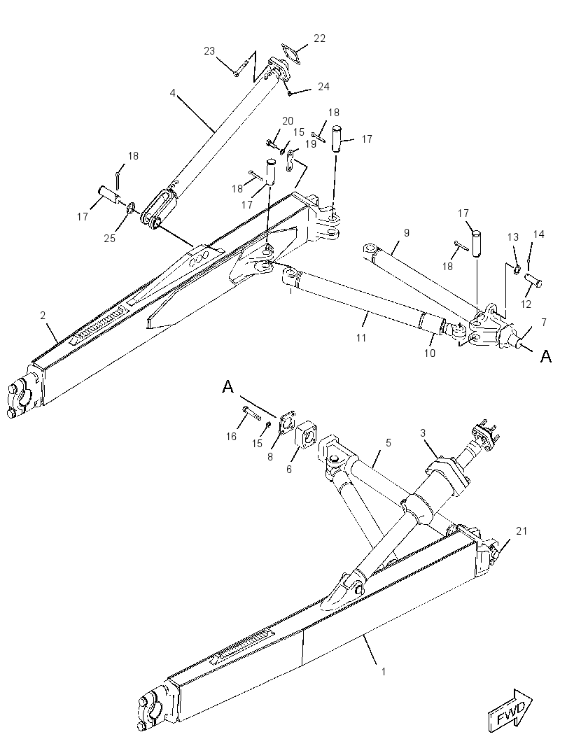 PUSH ARM & BRACE GP 2726161 CAT