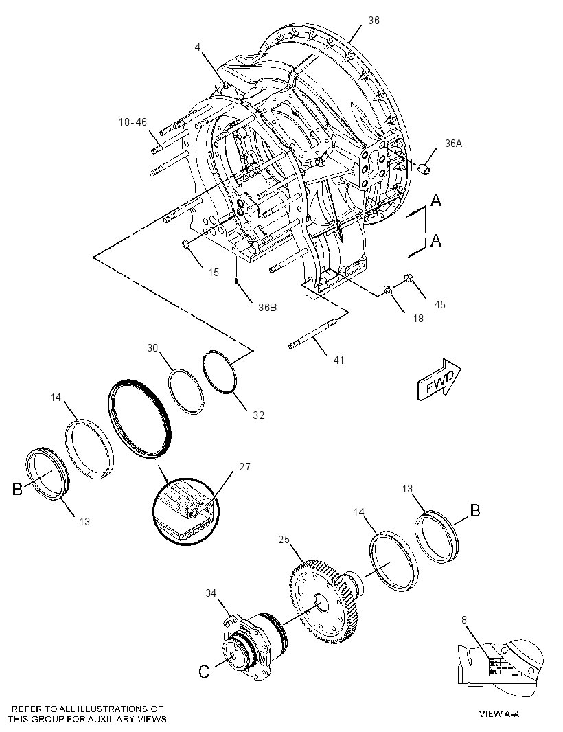 HOUSING GP-TORQUE CONVERTER 2776890 CAT