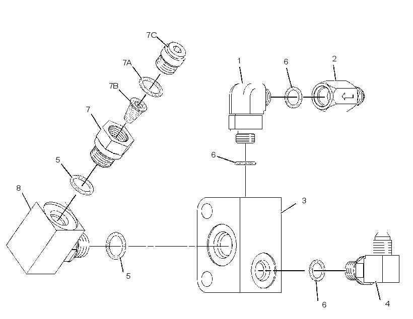 MANIFOLD GP-NOZZLE CLEANING 3071675 CAT