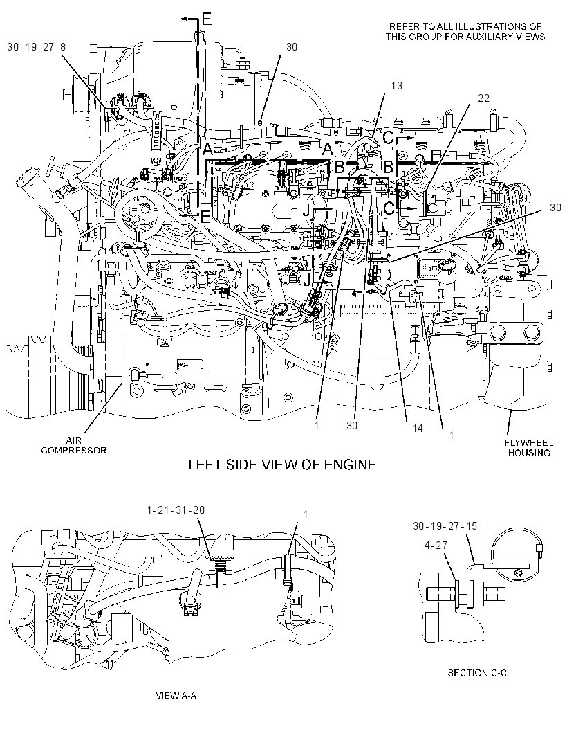 Проводка электронного управления 3186193 CAT