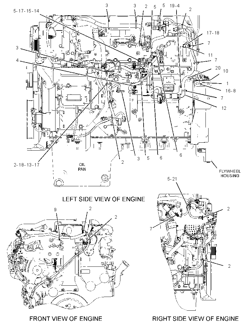 Проводка электронного управления 3181825 CAT