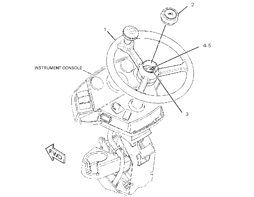 STEERING WHEEL GP 3224935 CAT