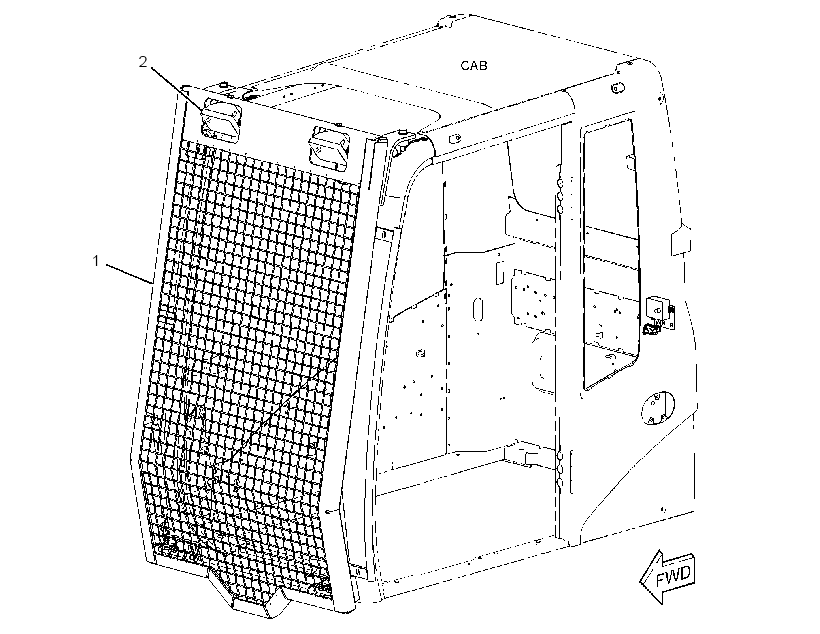 GUARD AR-FRONT 3309549 CAT