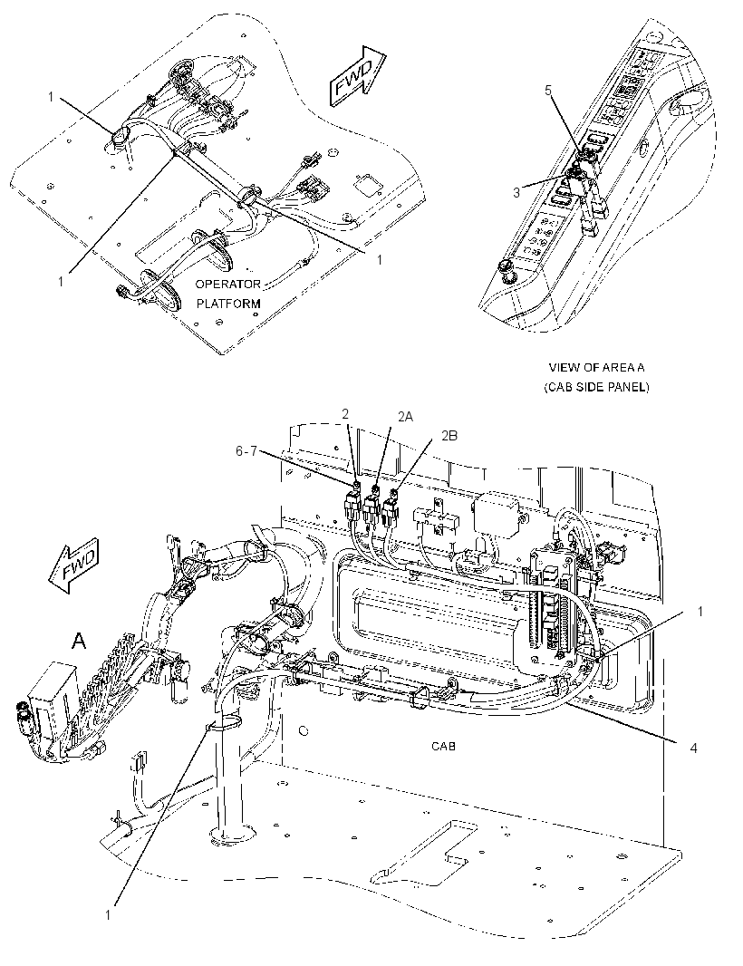 Проводка кабины 3280093 CAT